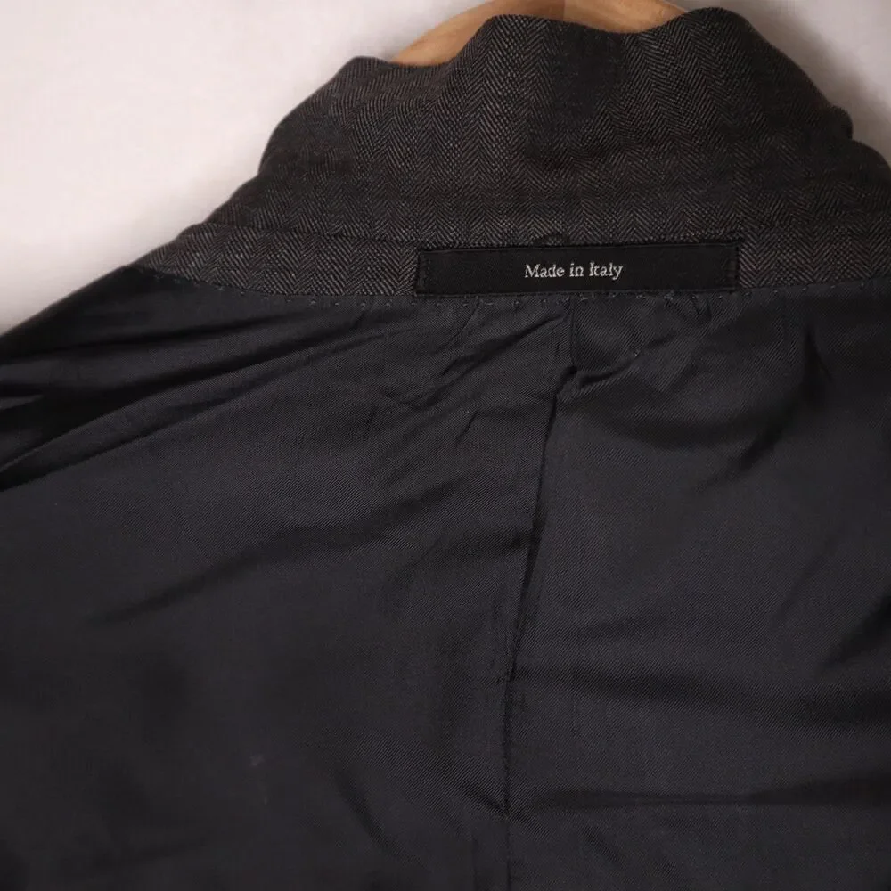 Gucci Tom Ford Era Designer Men's IT48/US38 Gray 3-Button Wool Bazer Suit Jacket
